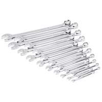 12-Point Long Pattern Combination SAE Wrench Set in Foam Storage Tray, Open-Ended, 19 Pieces, Imperial Ottawa Fastener Supply