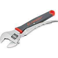 Locking Adjustable Dual Material Wrench, 10" L, 2-18/25" Max Width, Chrome/Polished Ottawa Fastener Supply