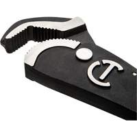 Self-Adjusting Dual Material Pipe Wrench, 1-1/2" Jaw Capacity, 12" Long, Black Oxide Finish, Cushion Handle Ottawa Fastener Supply