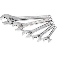 Chrome Wrench Set, Adjustable, 5 Pieces, Imperial and Metric Ottawa Fastener Supply