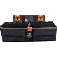 Bucket Work CentreS-Hook Large Pouch Module, Nylon, 3 Pockets, Black/Orange Ottawa Fastener Supply