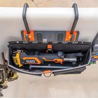 Bucket Work CentreS-Hook Large Pouch Module, Nylon, 3 Pockets, Black/Orange Ottawa Fastener Supply