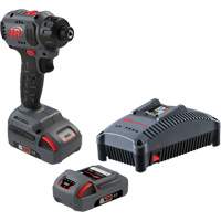 Cordless Compact Screwdriver Kit, 1/4", 37 ft-lbs Max. Torque, 20 V, Lithium-Ion Ottawa Fastener Supply