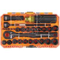 KNECT Essential Pass Through Impact Socket Set, 28 Pcs, Impact, 3/8" Drive Size Ottawa Fastener Supply