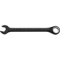 Metric Spline Combination Reversible Ratcheting Wrench, Black/Chrome Finish Ottawa Fastener Supply
