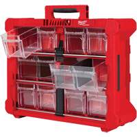 PACKOUT Tilt Bin Organizer, 15-1/5" x 19-7/10" x 6-7/10", Black/Red Ottawa Fastener Supply