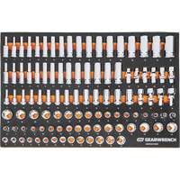 MEGAMOD Metric Mechanics Tool Set in Modular Foam Trays with Rolling Cabinet, 358 Pieces Ottawa Fastener Supply