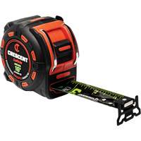 Shockforce NITE EYE Magnetic Tape Measure, 1-1/4" x 16', SAE Graduations Ottawa Fastener Supply