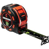 Shockforce NITE EYE Magnetic Tape Measure, 1-1/4" x 25', SAE Graduations Ottawa Fastener Supply