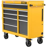 Heavy-Duty Mobile Workstation, 8 Drawers, 40" W x Yellow Ottawa Fastener Supply