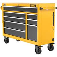 Heavy-Duty Mobile Workstation, 8 Drawers, 52" W x Yellow Ottawa Fastener Supply