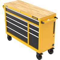 Heavy-Duty Mobile Workstation, 8 Drawers, 52" W x Yellow Ottawa Fastener Supply