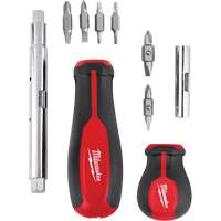 11-in-1 Multi-Bit Screwdriver & 6-in-1 Stubby Multi-Bit Screwdriver Set, 3"/9-4/5" L, Cushion Grip Handle Ottawa Fastener Supply