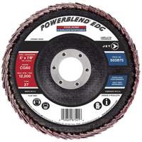 POWERBLEND EDG Curved Edge Flap Disc, 5" x 7/8", Type 27, CG60 Grit, Ceramic Ottawa Fastener Supply