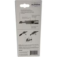 Couteau r&eacute;tractable de 25 mm, Acier inoxydable, Robuste, Prise en Caoutchouc Ottawa Fastener Supply