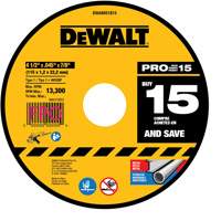 Metal Cutting Wheel for Angle Grinders, 4-1/2" x 0.045", 7/8" Arbor, Type 1, Aluminum Oxide Ottawa Fastener Supply