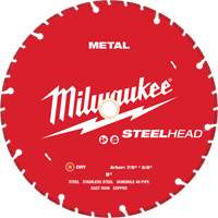 STEELHEAD Cutting Diamond Blade, 9", Metal Use Ottawa Fastener Supply