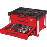 64-Piece Hand Tool Set with PACKOUT 4 Drawer Tool Box, 16-3/10" x 22-1/5" x 14-3/10", Black/Red Ottawa Fastener Supply