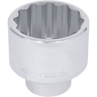 Chrome Socket, 50 mm, 1" Drive, 12 Points Ottawa Fastener Supply