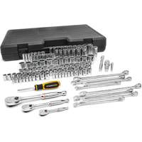1/4", 3/8" & 1/2" Drive 6 & 12 Point Standard & Deep SAE/Metric Mechanics Tool Set Ottawa Fastener Supply