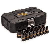Bolt Biter Extraction Socket Set, 15 Pcs, Impact, 1/4"/3/8" Drive Size Ottawa Fastener Supply