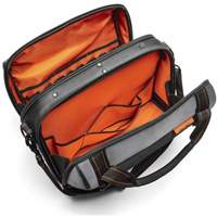 Sac ouvert de 17" pour outils d'ouvrier, Polyester, 3 pochettes, Noir/Gris/Orange Ottawa Fastener Supply