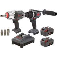 Hammer Drill & Impact Wrench Combo Kit, Lithium-Ion, 20 V Ottawa Fastener Supply