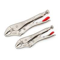 Curved Jaw Locking Pliers with Wire Cutter Set, 2 Pieces Ottawa Fastener Supply
