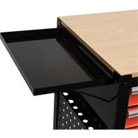 Utility Cart, 4 Drawers, Black/Orange Ottawa Fastener Supply