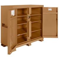 Model 139 Jobsite Cabinet with Padlock, Steel, 59.4 Cubic Feet, Tan Ottawa Fastener Supply