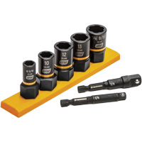 Metric Bolt Biter Extraction Socket Set, 7 Pcs, Impact, 1/4"/3/8" Drive Size Ottawa Fastener Supply