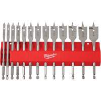 Flat Boring Bit Set, 13 Pieces, High Carbon Steel Ottawa Fastener Supply