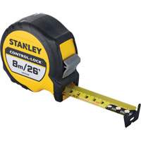 CONTROL-LOCK Tape Measure, 25 mm x 26'/8 m, Imperial & Metric Graduations Ottawa Fastener Supply