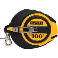 Closed Case Long Tape Measure, 100', Imperial Graduations Ottawa Fastener Supply