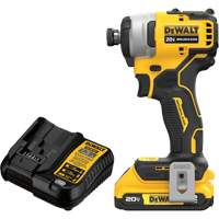 Ensemble tournevis &agrave; chocs sans fil et sans balai ATOMIC COMPACT SERIES MAX*, 1/4", 1700 lb-po Couple max., 20 V, Lithium-ion Ottawa Fastener Supply