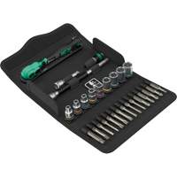 Jeu de cl&eacute; &agrave; cliquet SA 14 Zyklop Comfort avec levier dinversion, 28 Mcx, Prise de 1/4" Ottawa Fastener Supply