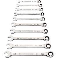 Jeu de cl&eacute;s &agrave; 12 pans et 90 dents, Combinaison &agrave; cliquet, 10 morceaux, Imp&eacute;rial Ottawa Fastener Supply