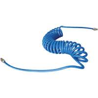 MAXAIR Coiled Hose, Air, 1/4" ID x 50' L, Polyurethane Ottawa Fastener Supply