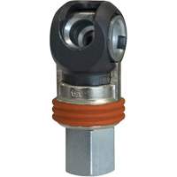 TOPQUIK SC Industrial Swing Quick Coupler, Nickel-Plated Steel, 3/8", Female NPT, 360 PSI Ottawa Fastener Supply