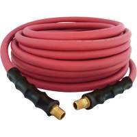 MAXPRO Rubber Hose, Air/Water, EPDM Rubber/Polyester, 3/8" dia. x 50', 300 psi, 1/4 NPT Ottawa Fastener Supply