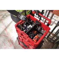 Bac &agrave; profil bas PACKOUT, 15" x 18-5/8" x 6-5/8", Noir/Rouge Ottawa Fastener Supply
