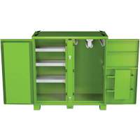 Onsite PPE Storage Cabinet, Steel, High-Visibility Lime Green Ottawa Fastener Supply