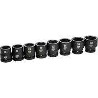 Jeu de douilles m&eacute;triques &agrave; 6 pans, 8 Mcx, Chocs, Prise de 3/4" Ottawa Fastener Supply
