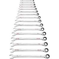 Jeu de cl&eacute;s SAE 120XP Universal Spline XL, Combinaison &agrave; cliquet, 16 morceaux, Imp&eacute;rial Ottawa Fastener Supply
