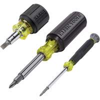 3-Piece Multi-Bit Screwdriver & Nut Driver Set, 12-63/100" L, Cushion Grip Handle Ottawa Fastener Supply