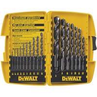 Jobber Drill Bit Set, 17 Pieces, High Speed Steel Ottawa Fastener Supply