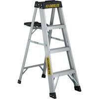 3400 Series Industrial Extra Heavy-Duty Step Ladder, 4', Aluminum, 300 lbs. Capacity, Type 1A Ottawa Fastener Supply