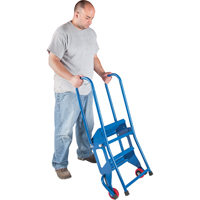 Portable Folding Ladder, 4 Steps, Perforated, 40" High VC438 | Ottawa Fastener Supply
