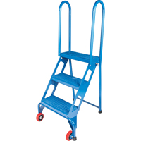 Portable Folding Ladder, 3 Steps, Perforated, 30" High VC437 | Ottawa Fastener Supply