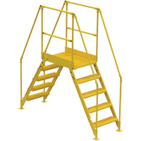 Crossover Ladder, 79 1/2" Overall Span, 50" H x 24" D, 24" Step Width Ottawa Fastener Supply